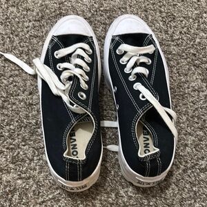 Converse Black and White Canvas Sneakers Classic Design
